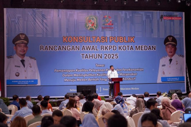 
					Di Konsultasi Publik RKPD 2025, Bobby Nasution: Selesaikan Seluruh Program Pembangunan dengan Baik