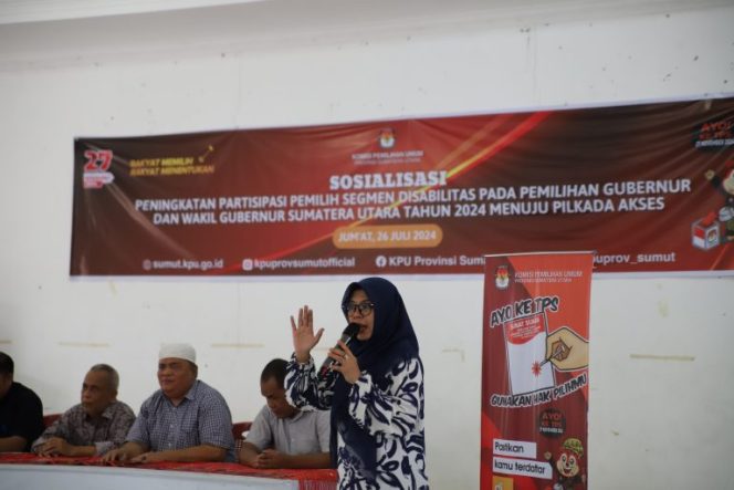 
					KPU Sumut Gelar Sosialisasi Peningkatan Partisipasi Pemilih Segmen Disabilitas