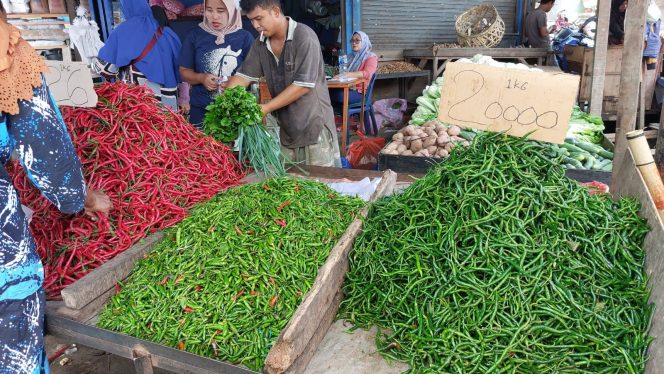 
					Pasar tradisional kota stabat