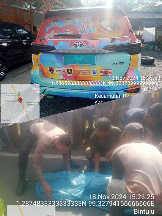 
					Tragis! Mobil Ketua Tim Pemenangan Edy-Hasan Dikabarkan Tabrak Pengendara Hingga Tewas di Tapsel