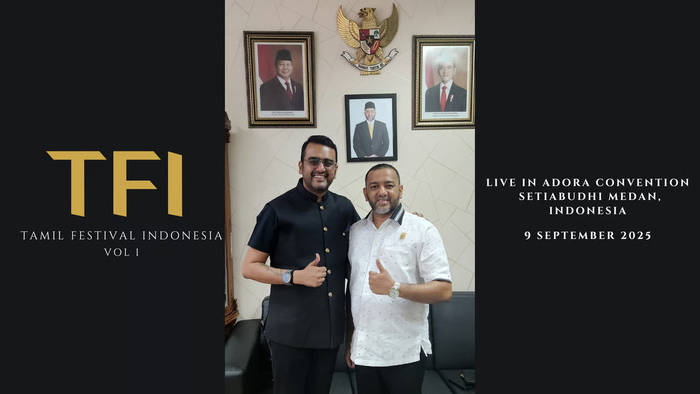 Rommy Van Boy Menjadi (Anggota DPRD Kota Medan) sebagai Penasehat Tamil Festival Indonesia 2025 (Sumber: PT Gauri Sinergi Semesta)
